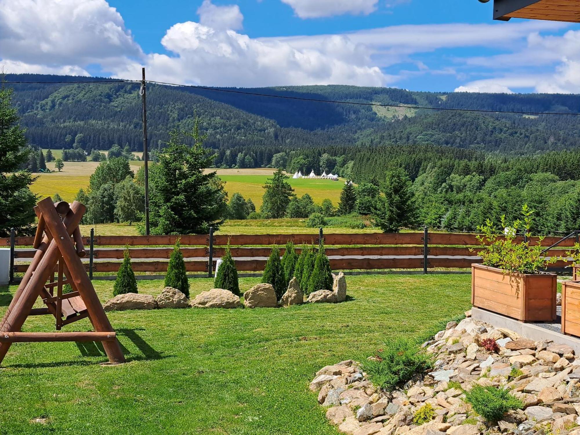 Osada Orlica Klimatyczne Domki Z Widokiem Na Gory I Termalnym Spa Sauna Jacuzzi 4 Km Od Zieleniec Ski Arena Lasowka 외부 사진