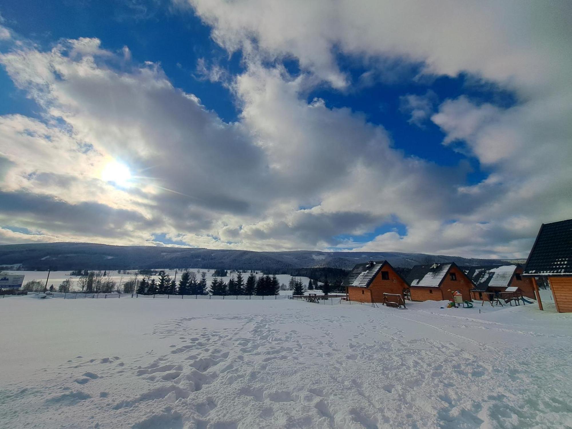 Osada Orlica Klimatyczne Domki Z Widokiem Na Gory I Termalnym Spa Sauna Jacuzzi 4 Km Od Zieleniec Ski Arena Lasowka 외부 사진
